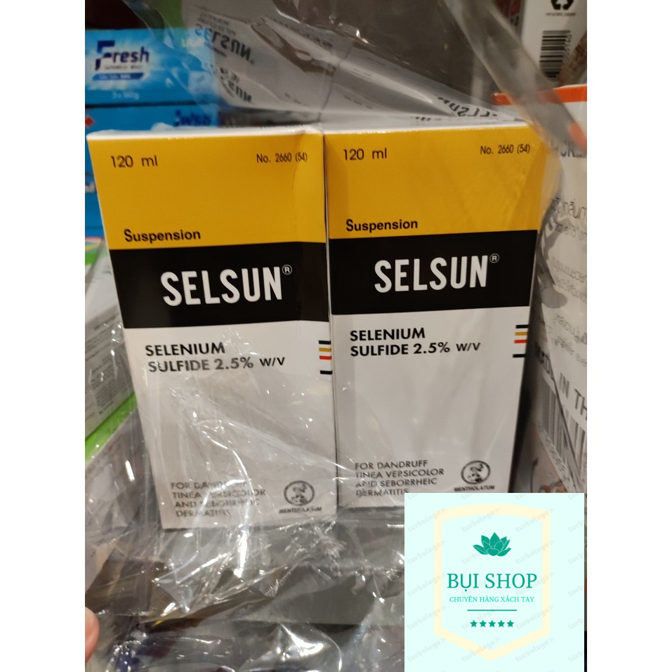 Dầu Gội SELSUN Giảm Gàu Hàng Tốt 120ml Thái Lan Chính Hãng