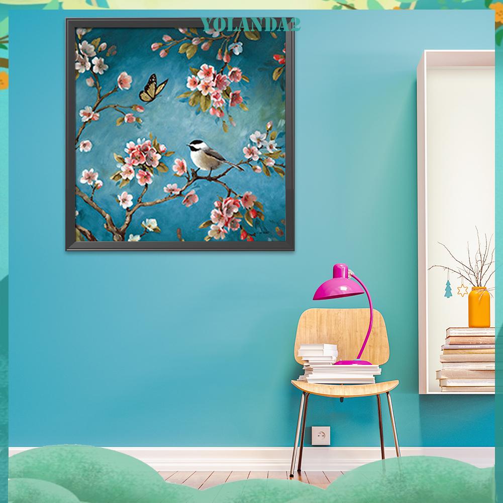 Tranh Thêu Chữ Thập DIY 11CT Hình Con Chim Kích Thước 45 X 45cm