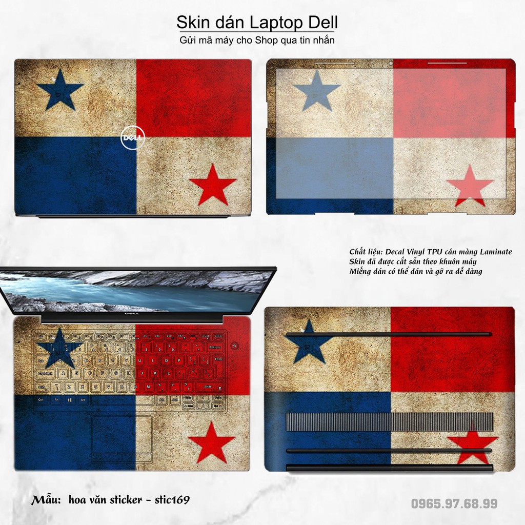 Skin dán Laptop Dell in hình Hoa văn sticker _nhiều mẫu 28 (inbox mã máy cho Shop)