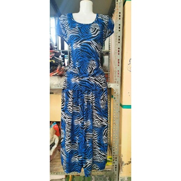 Bộ tay ngắn quần lửng ống rộng thun gân tầm ý