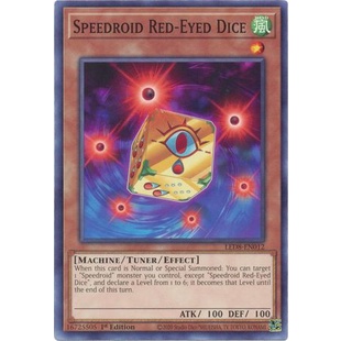 Thẻ bài Yugioh - TCG - Speedroid Red-Eyed Dice / LED8-EN012'