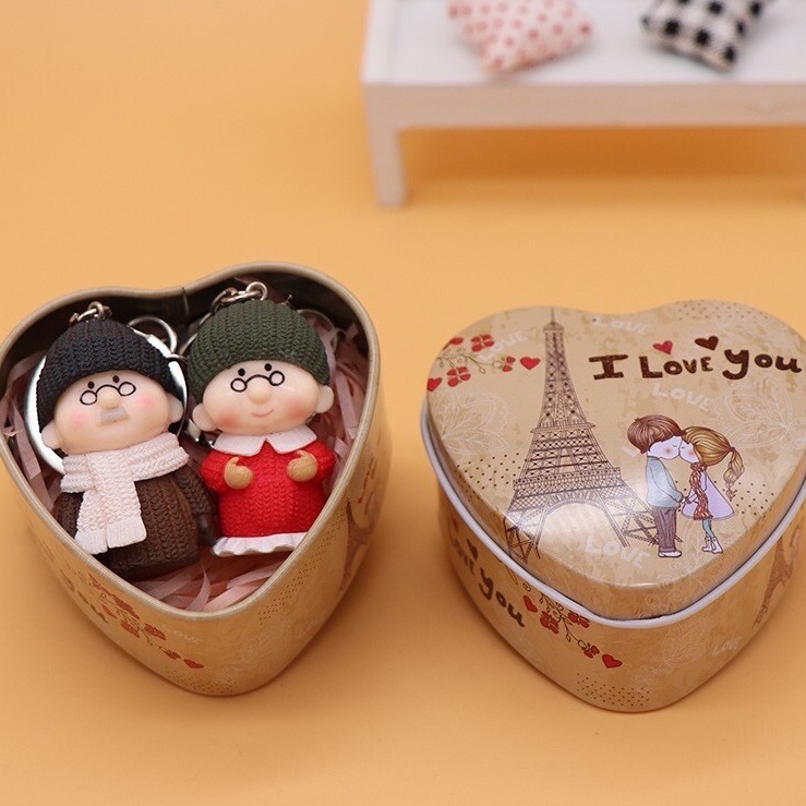 Móc khoá ông bà già, móc khoá đôi, mãi bên nhau