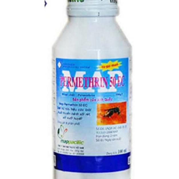 Thuốc diệt muỗi permethrin 50ec chai 100ml