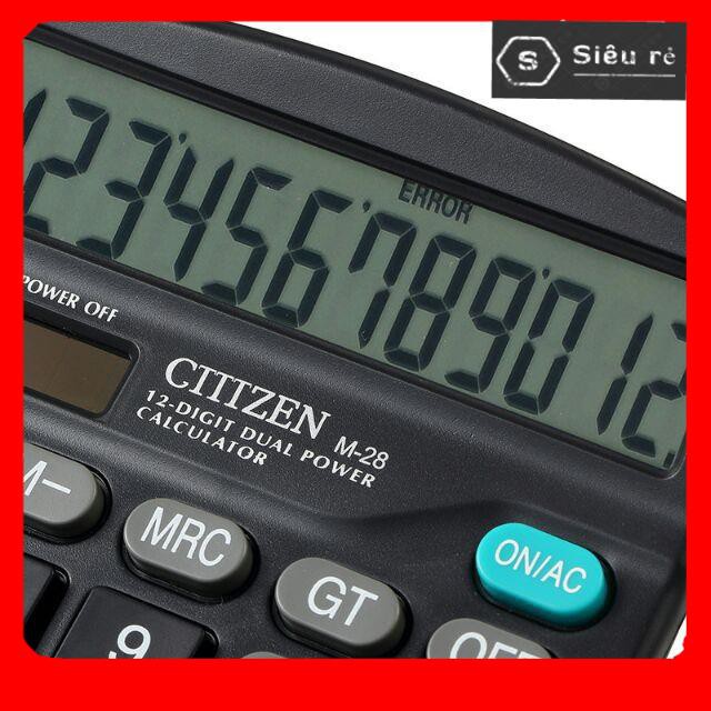 Máy tính Casio M-28 Citizen 12 chữ số sử dụng năng lượng mặt trời và pin (PD5267)