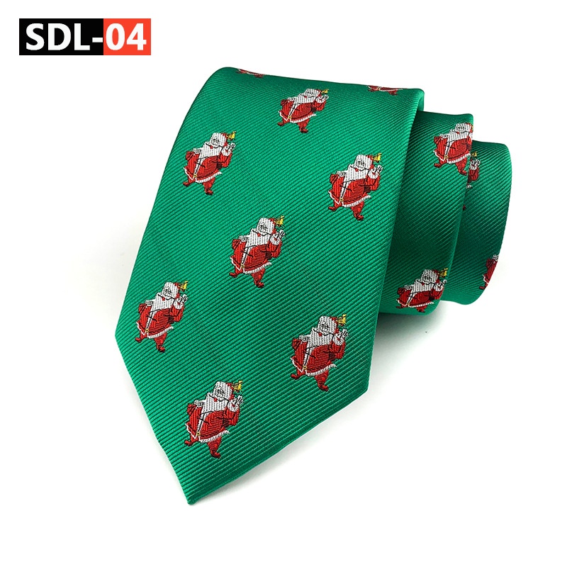 EFAN Cà Vạt Lụa Polyester Dệt Hoa Tuyết Cho Nam SDL