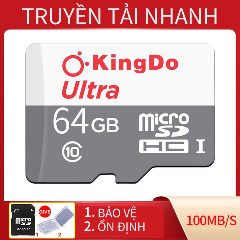 [Giảm giá sốc]Thẻ Nhớ Micro KingDo Ultra 128/64GB Upto 80MB/S - Cam kết hàng chất lượng - Bảo hành1 năm ! | BigBuy360 - bigbuy360.vn