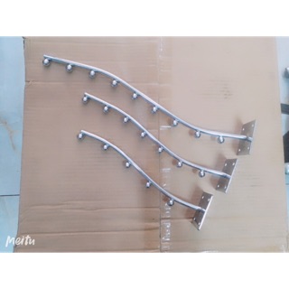 Tay Bi Inox Treo Quần Áo COMBO 5 cây - Đóng tường