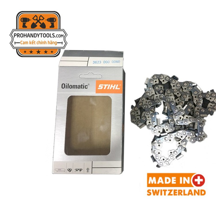Lưỡi Cưa Xích Vuông 3- 16in,20in,25in,30in- STIHL -Made In Switzerland-Cắt Lẻ