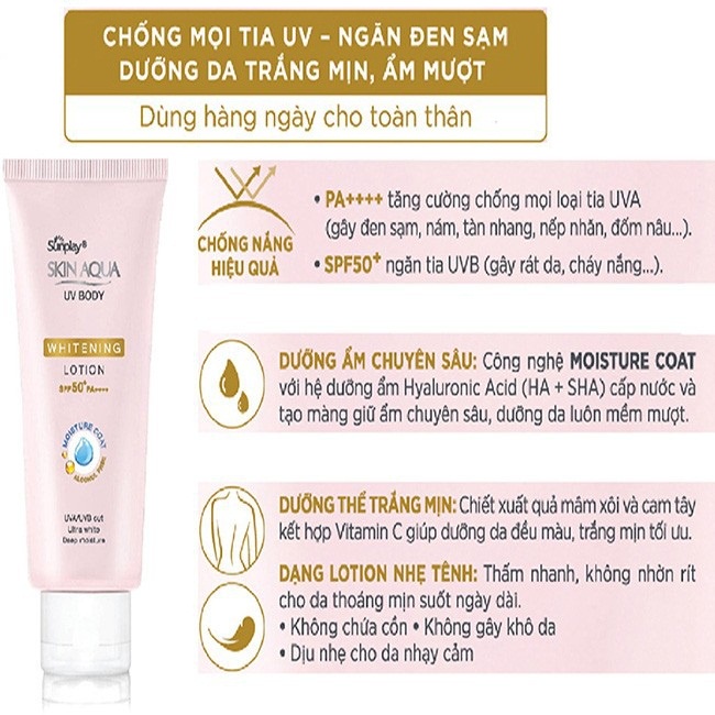 4 tuýp Chống nắng Sunplay Skin Aqua Clear White SPF 50+_PA+ (5g)