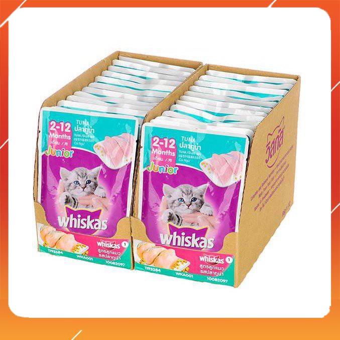 Pate cho mèo con, mèo lớn whiskas gói 85g - Pate mèo Whiskas đầy đủ chất dinh dưỡng