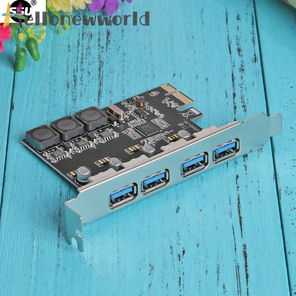 Card Mở Rộng Pcie U3V04S + 4 Cổng Usb 3.0 Pcie