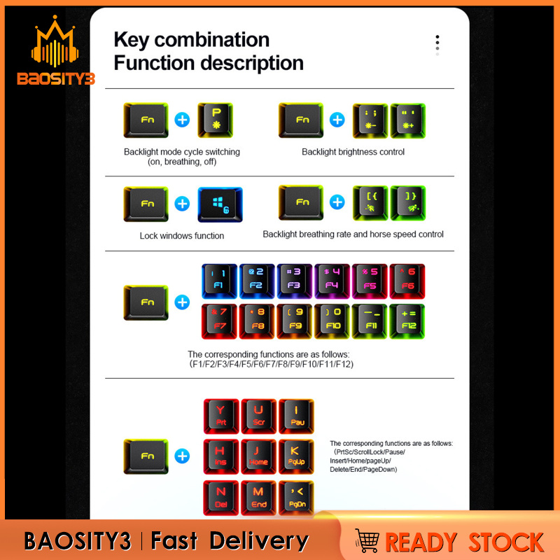 Bàn Phím 61 Phím Chống Mờ Cho Windows 2000 Xp Vista 9 | BigBuy360 - bigbuy360.vn