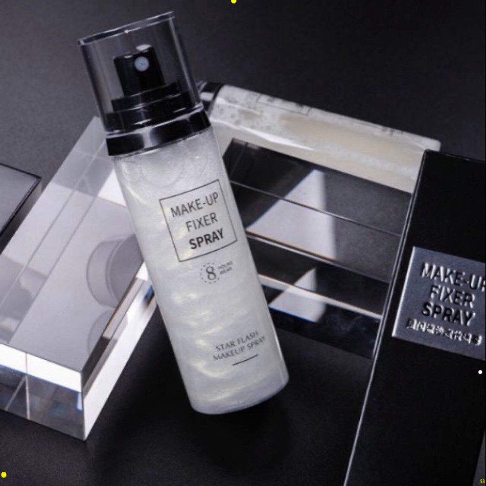 Xịt khoáng khóa nền makeup lớp trang điểm màu nhũ 100ml, chai xịt khoáng dưỡng ẩm, cấp ẩm cho da akj | BigBuy360 - bigbuy360.vn