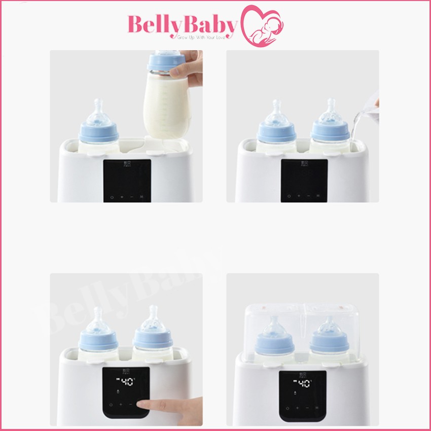[An Toàn Không Chứa BPA] [Phiên Bản Mới Nhất] Máy Hâm Sữa Và Tiệt Trùng Điện Đôi NEVI  Beautiful