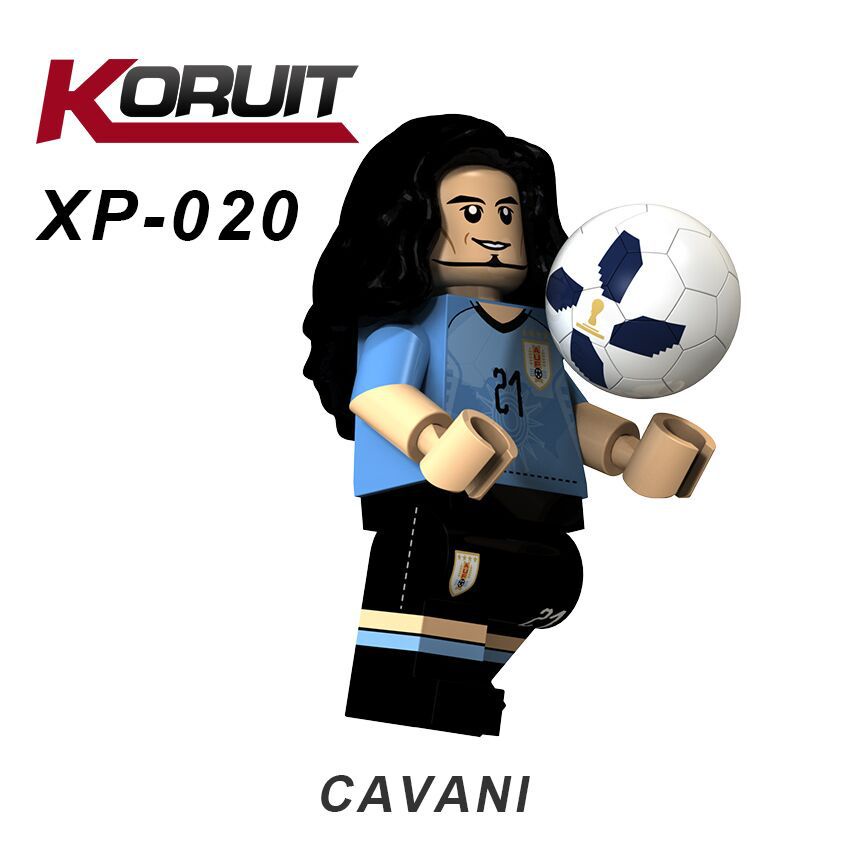 Mới Mô Hình LEGO Nhân Vật Cầu Thủ Bóng Đá Messi Neymar Ronaldo Beckham