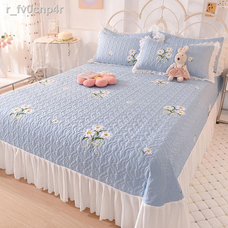 yangyangTấm trải giường may chần bông dày một mảnh bốn mùa váy ren ba nệm tatami chống trượt