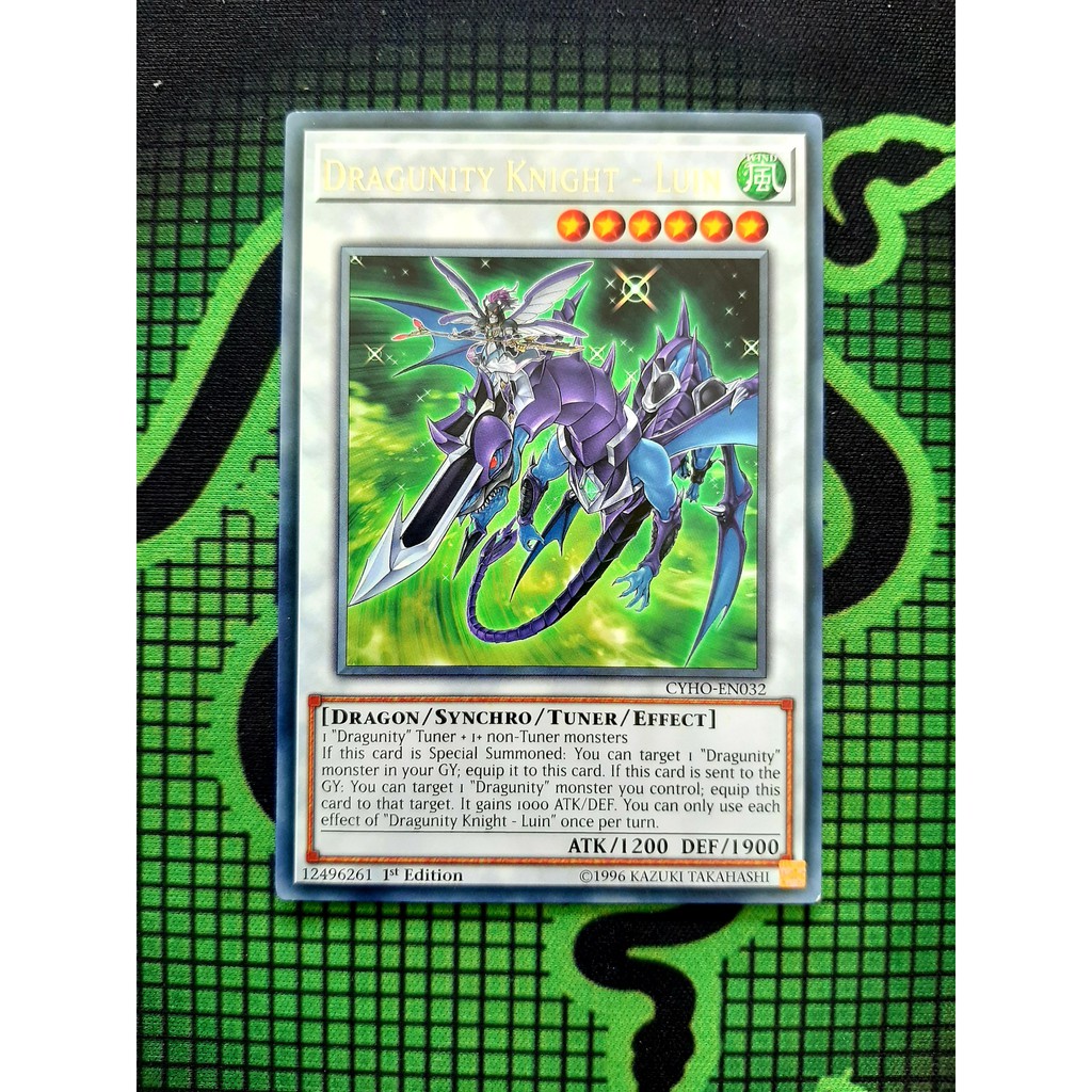 Thẻ Bài Yugioh Monster Dragunity Knight - Luin - CYHO-EN032 - Rare