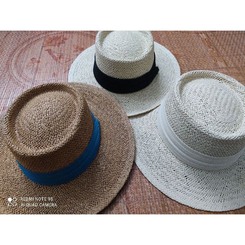 Mũ cói loại cao cấp mùa hè đi biển đi du lịch, che nắng đơn giản sang trọng