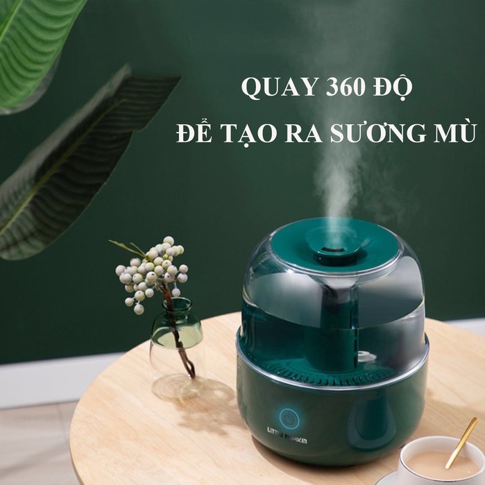 Máy phun sương khuếch tán tinh dầu cao cấp - Tạo độ ẩm - Có đèn ngủ  - Sạc USB tiện lợi - Dung tích 1000ML (HATB18)