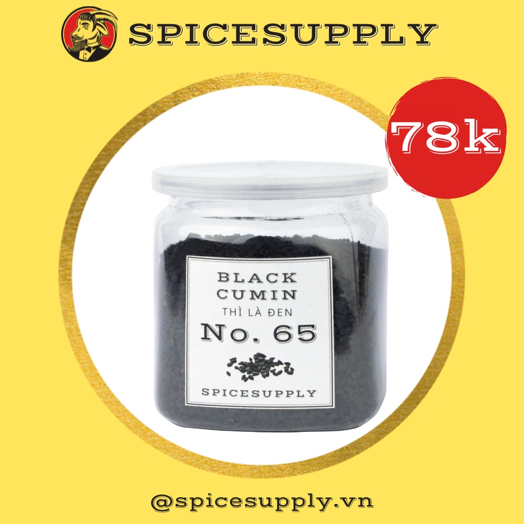 Black Cumin - Thì Là Đen SPICESUPPLY Việt Nam Black caraway Hũ 80g