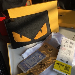 Ví cầm tay Fendi da PU  