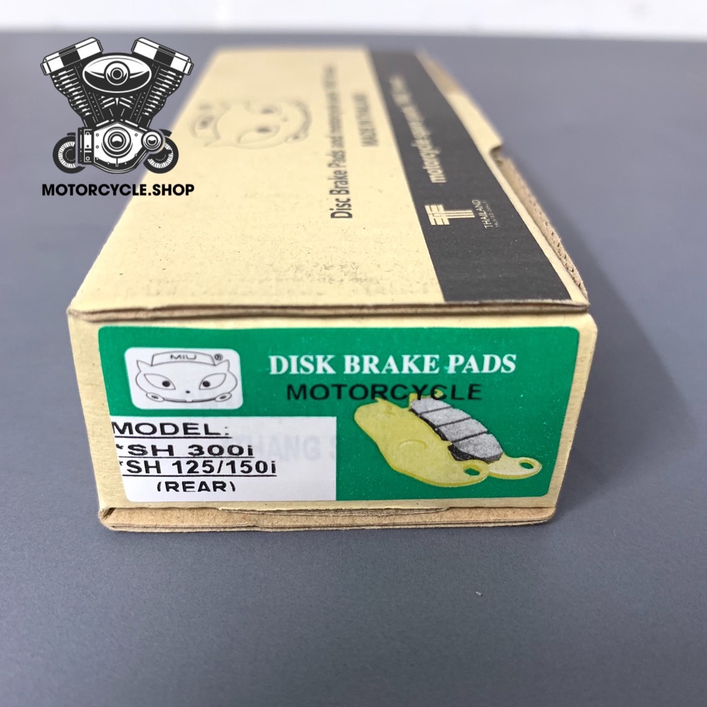 Bố thắng đĩa sau SH 125/ 150i/ 300i chính hãng MIU - hàng Thái Lan nhập khẩu 100% - Cam kết chất lượng tuyệt đối.