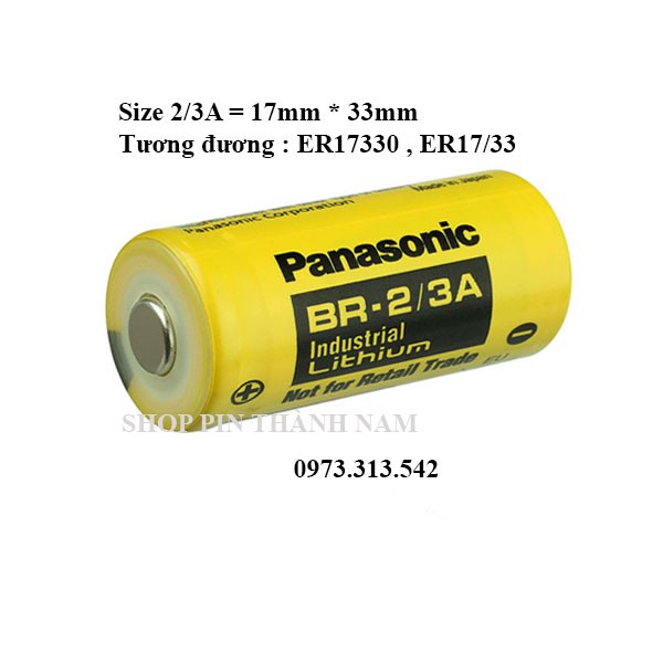 Pin BR-2/3A Panasonic 3V pin nuôi nguồn PLC