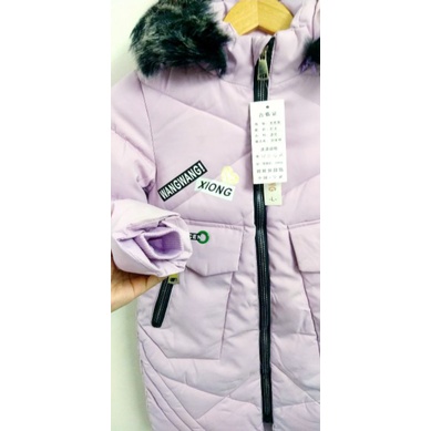 (mới về) Áo khoác phao cao cấp Quảng Châu dày ấm, dáng dài cho bé  gái 18-34kg