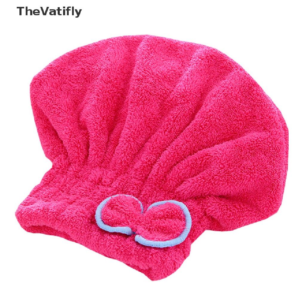 [Thevalifly] Khăn Tắm Quấn Tóc Nhanh Khô Sợi Nhỏ Đính Nơ Cho Spa HOT