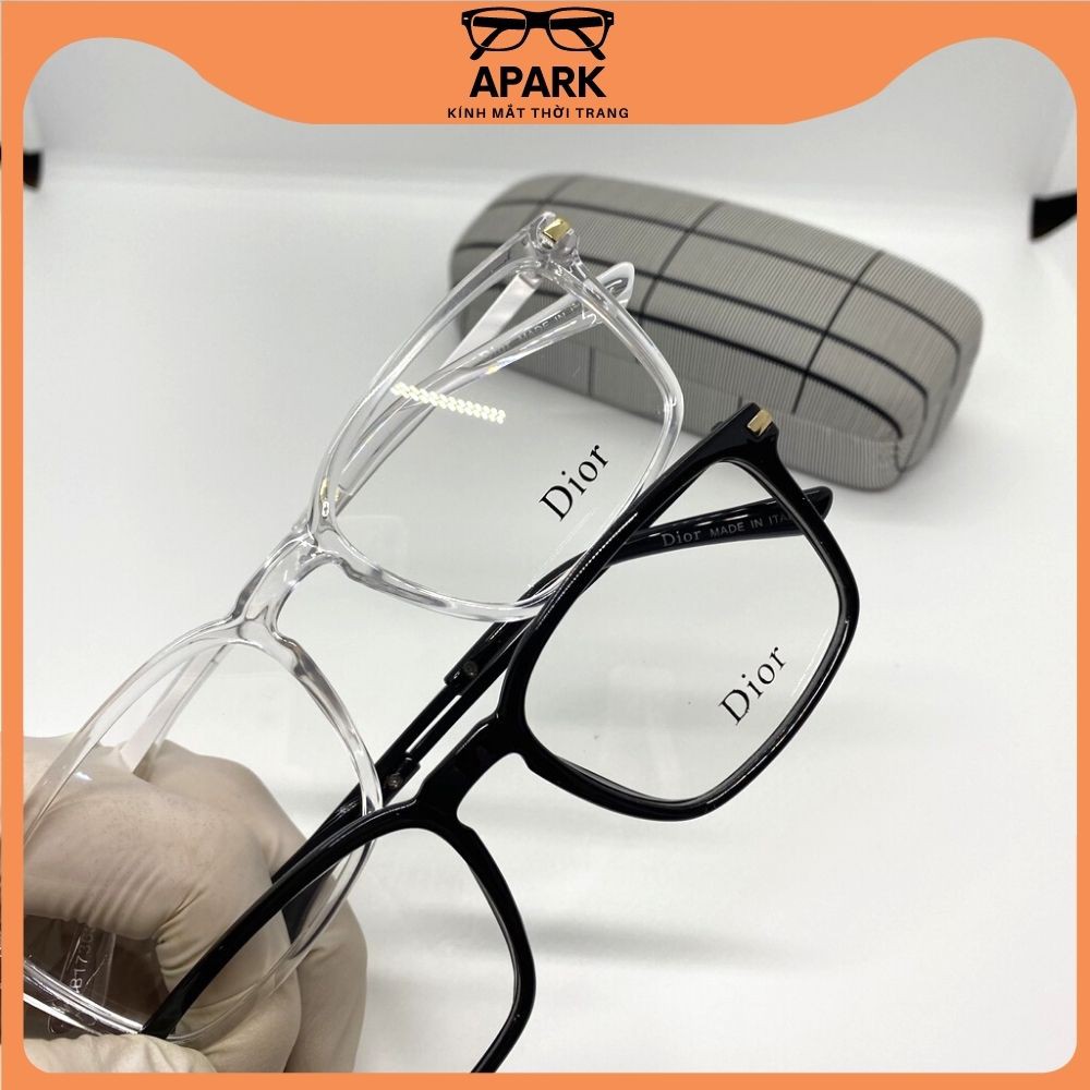 Gọng kính cận nam nữ FULL BOX thiết kế mắt vuông gọng thép Dr, thời trang hot tred  - APARK AP59