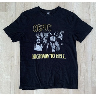 Acdc Acdc 2012 Highway To Hell Thrash Heavy Metal Rock Cool Fashion Round Neck T Shirt For Men Korean Style 100% Cotton Short Sleeve Loose Basic Casual Plain Tee Printing Couple Wear Unisex oversize XS-3XL