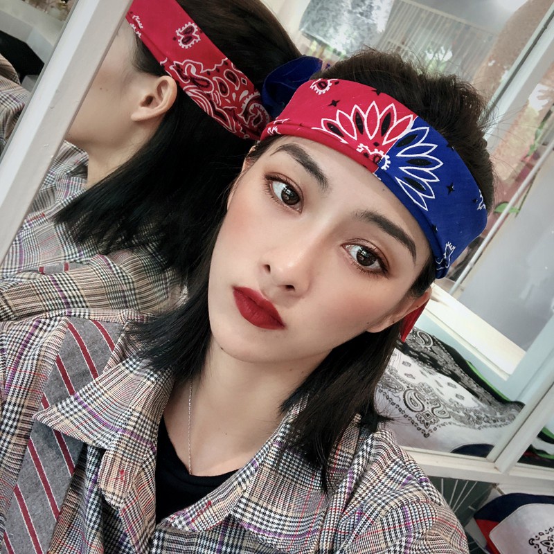 Khăn bandana 2 màu khăn hiphop cá tính
