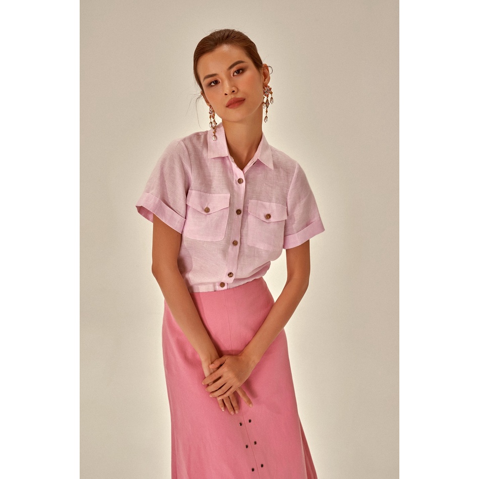 Áo F2 Linen Hồng Becoming Unveil