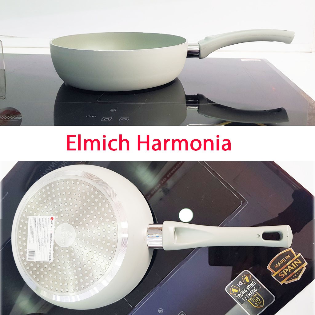 Chảo nhôm chống dính đáy từ 24cm Elmich Harmonia EL-3780 hàng chính hãng