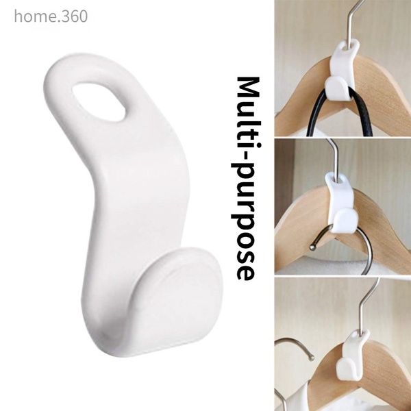 Set 6/ 1 móc nhựa treo đồ hình chữ S tiết kiệm không gian đa năng chất lượng cao