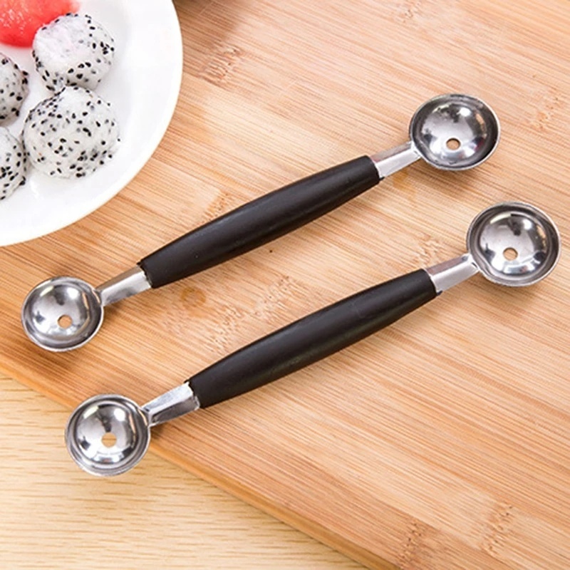 Muỗng Múc Kem/Trái Cây Hai Đầu Bằng Thép Không Gỉ Đa Năng Dùng Trong Nhà Bếp