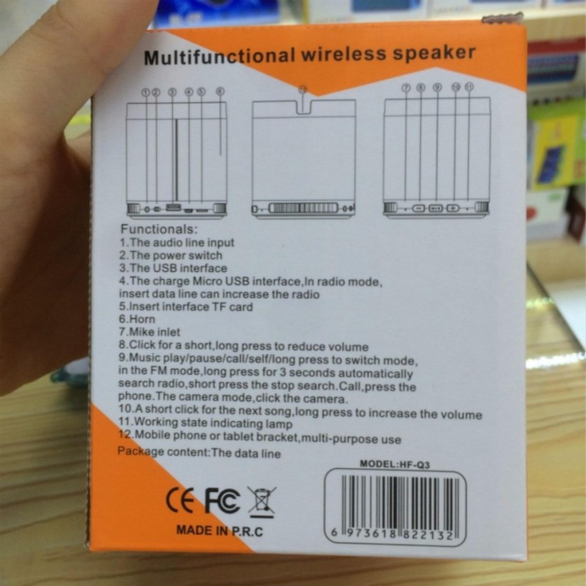 Loa bluetooth mini đa năng NTC HF Q3