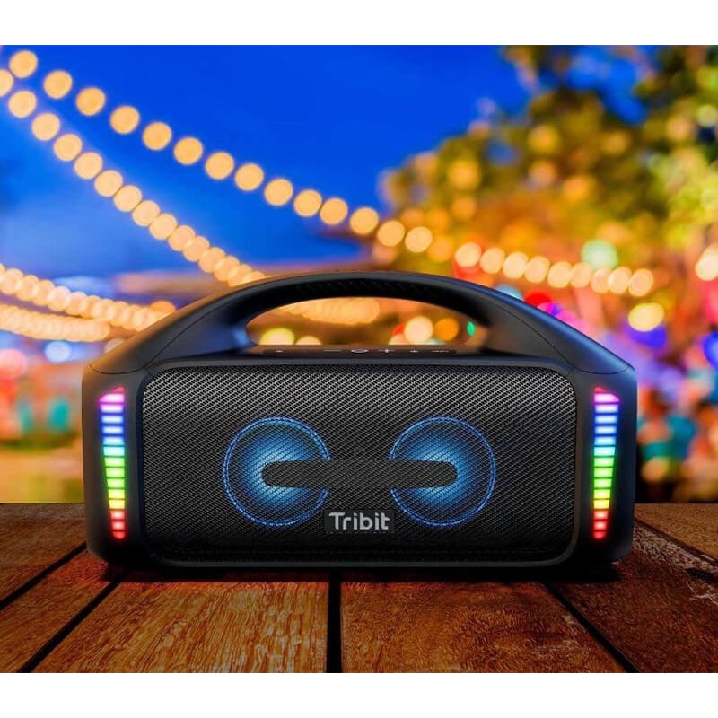 Loa Bluetooth Tribit Stormbox Blast - Công suất 90W, Bluetooth 5.3, Chống nước IPX7, Pin 30 giờ, có đèn LED