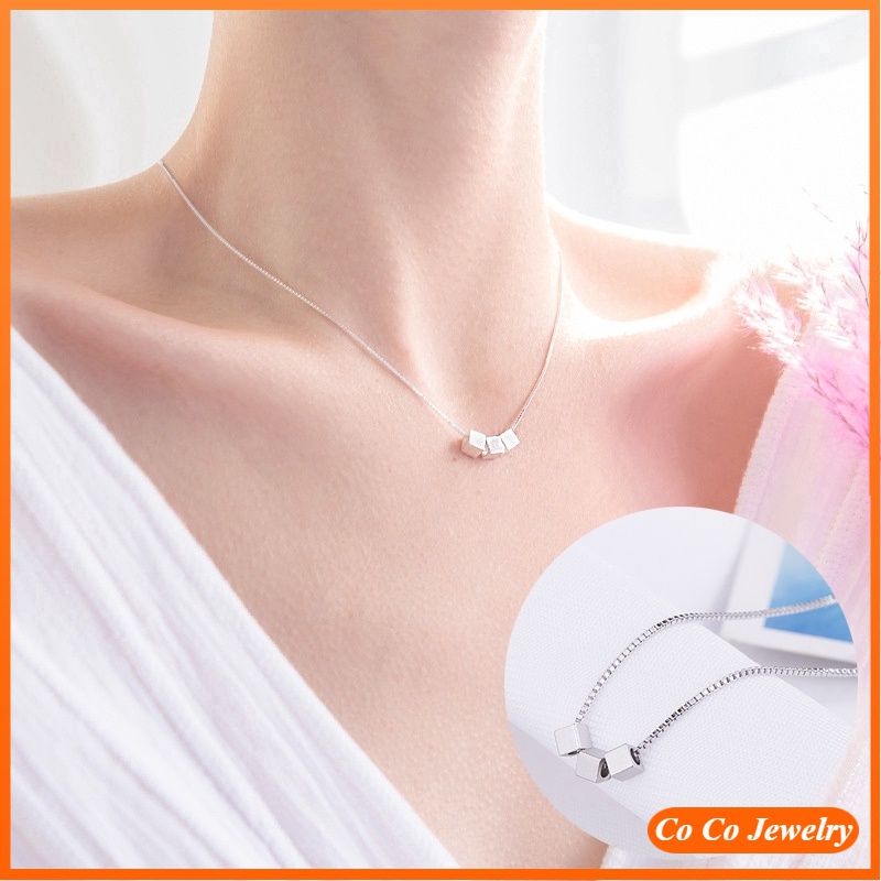 Vòng cổ trang trí khối hộp xinh xắn cho nữ