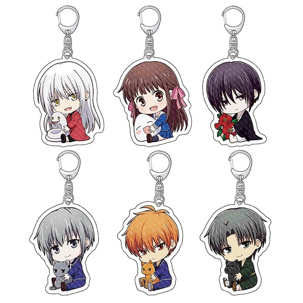 Móc khóa acrylic họa tiết Anime Honda Tohru Souma Kyo Somo Yuki hai mặt để làm quà tặng độc đáo