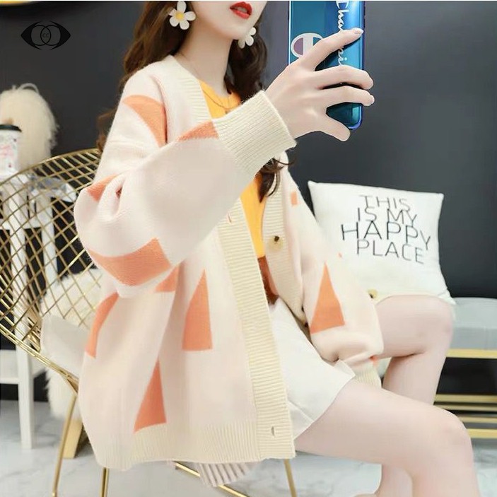 Áo cardigan dệt kim dài tay thời trang xinh xắn cho nữ | BigBuy360 - bigbuy360.vn