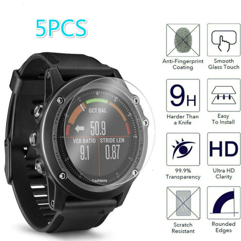 FLEXIBLE GARMIN Set 5 Kính Cường Lực 9h Bảo Vệ Màn Hình Cho Đồng Hồ Garmin Fenix 5 5s 5x Plus