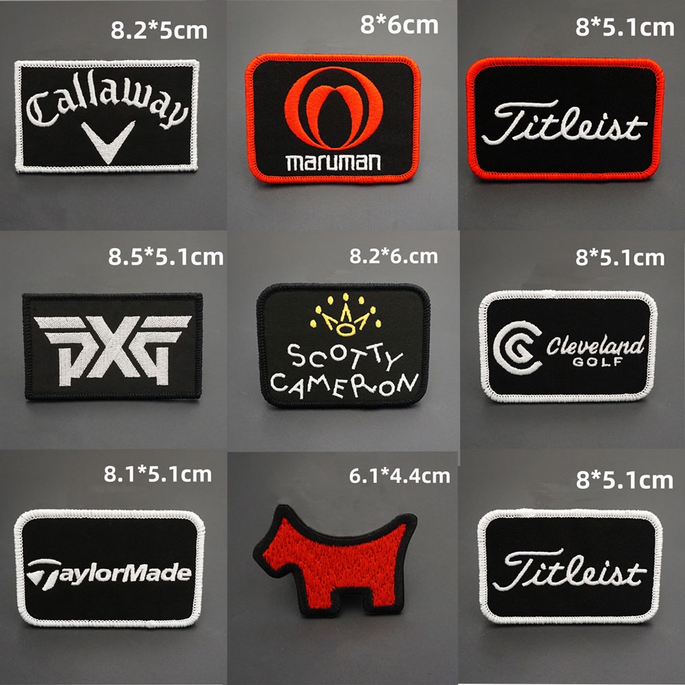 Miếng Dán 3D Thêu Logo Scotty Cameron Golf Trang Trí Ba Lô / Huy Hiệu / Băng Cánh Tay / Biểu Tượng Trang Trí Áo Khoác Jean