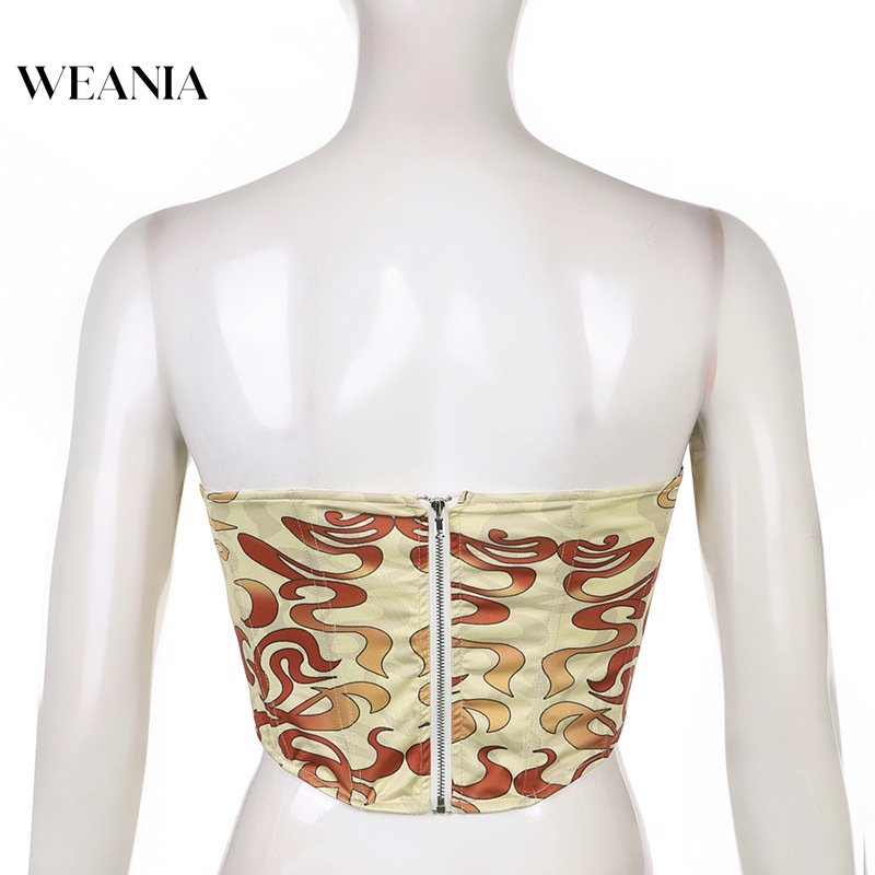 Áo Ống Ống In Họa Tiết Lưới Thời Trang Mùa Hè Cho Nữ