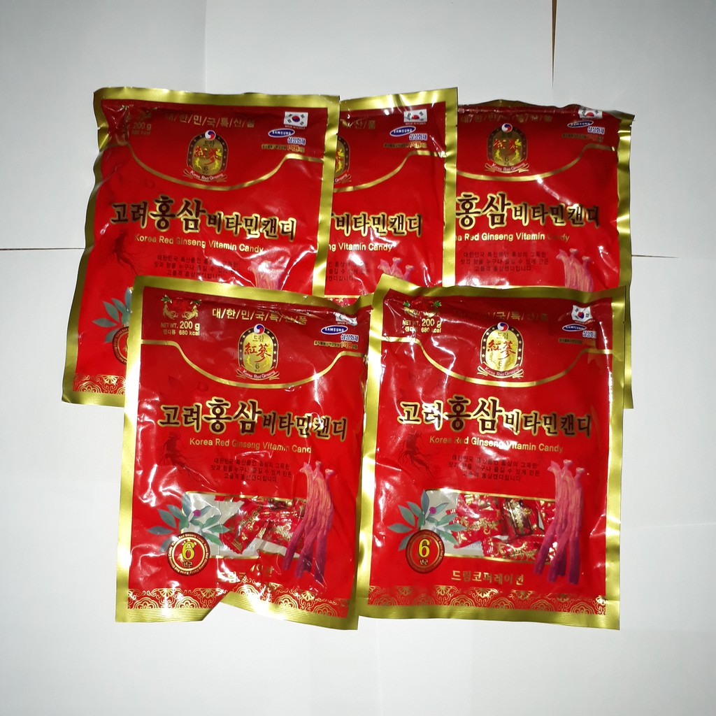 Kẹo Hồng Sâm Hàn Quốc (200gr/gói)