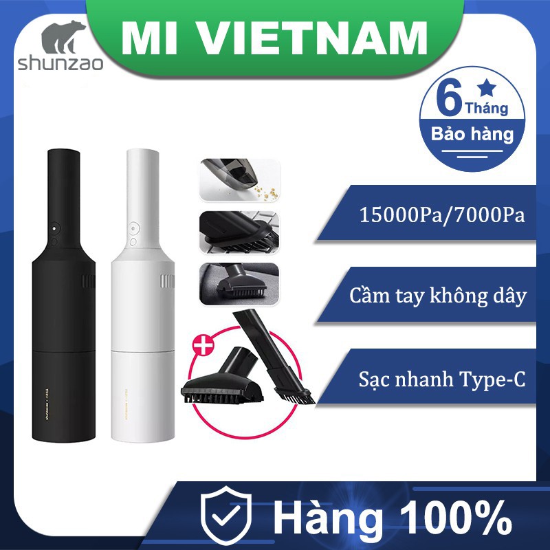 Máy hút bụi Xiaomi Shunzao Z1 7000Pa Z1 PRO 15500Pa Máy hút bụi cầm tay Portable Handheld Vacuum Cleaner