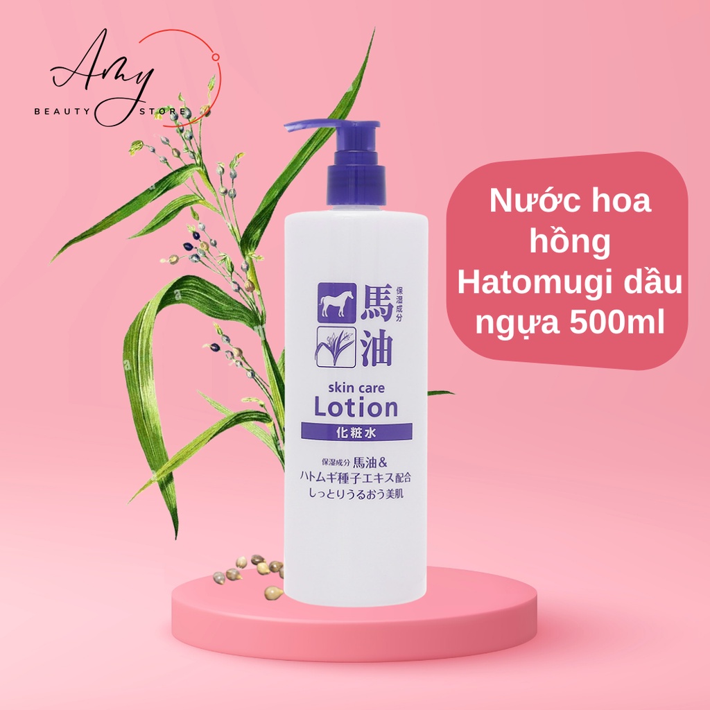 Nước Cân Bằng Da Cosme Station Horse Oil &amp; Hatomugi Lotion Chiết Xuất Dầu Ngựa Và Hạt Ý Dĩ (Chai 500ml)
