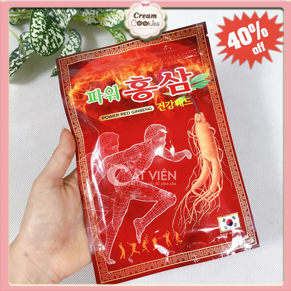 TÚI ĐỎ 20 MIẾNG CAO DÁN HỒNG SÂM KOREA POWER GINSENG