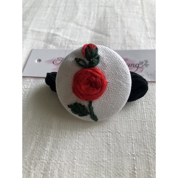 Dây cột tóc thêu tay handmade