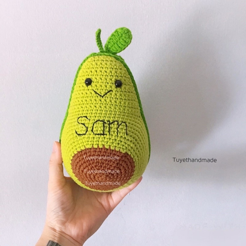 QUẢ BƠ BẰNG LEN - hoa quả handmade